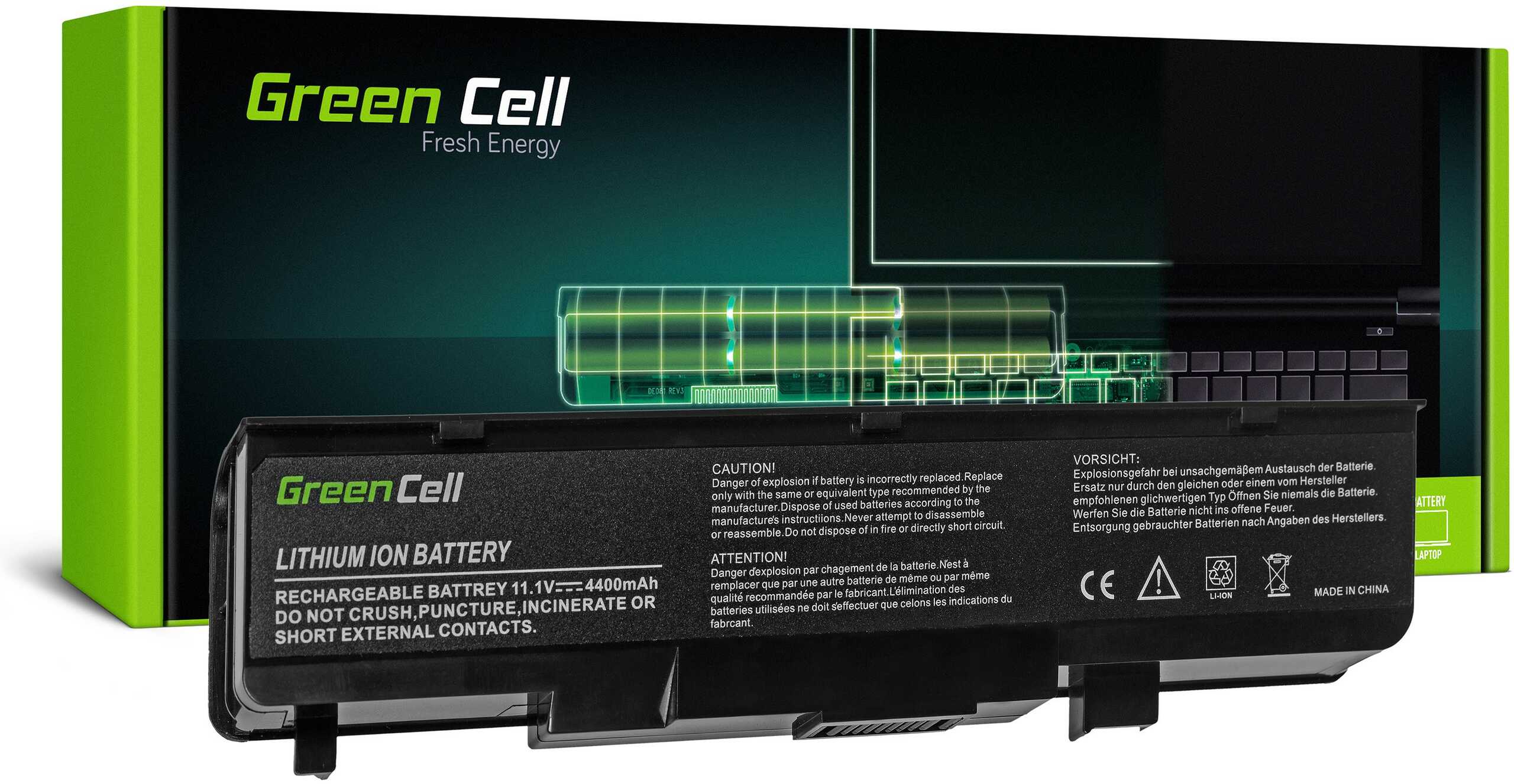 Bateria Green Cell do Fujitsu-Siemens V2030 V2035 V2055 V3515 K50