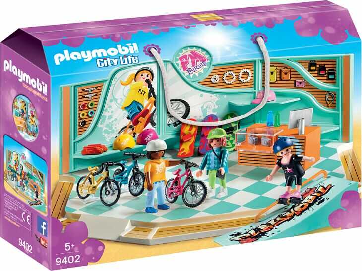 Playmobil City Life Sklep rowerowy i skateboardowy