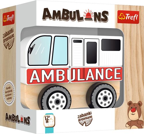 TREFL 61000 Zabawka drewniana Ambulans