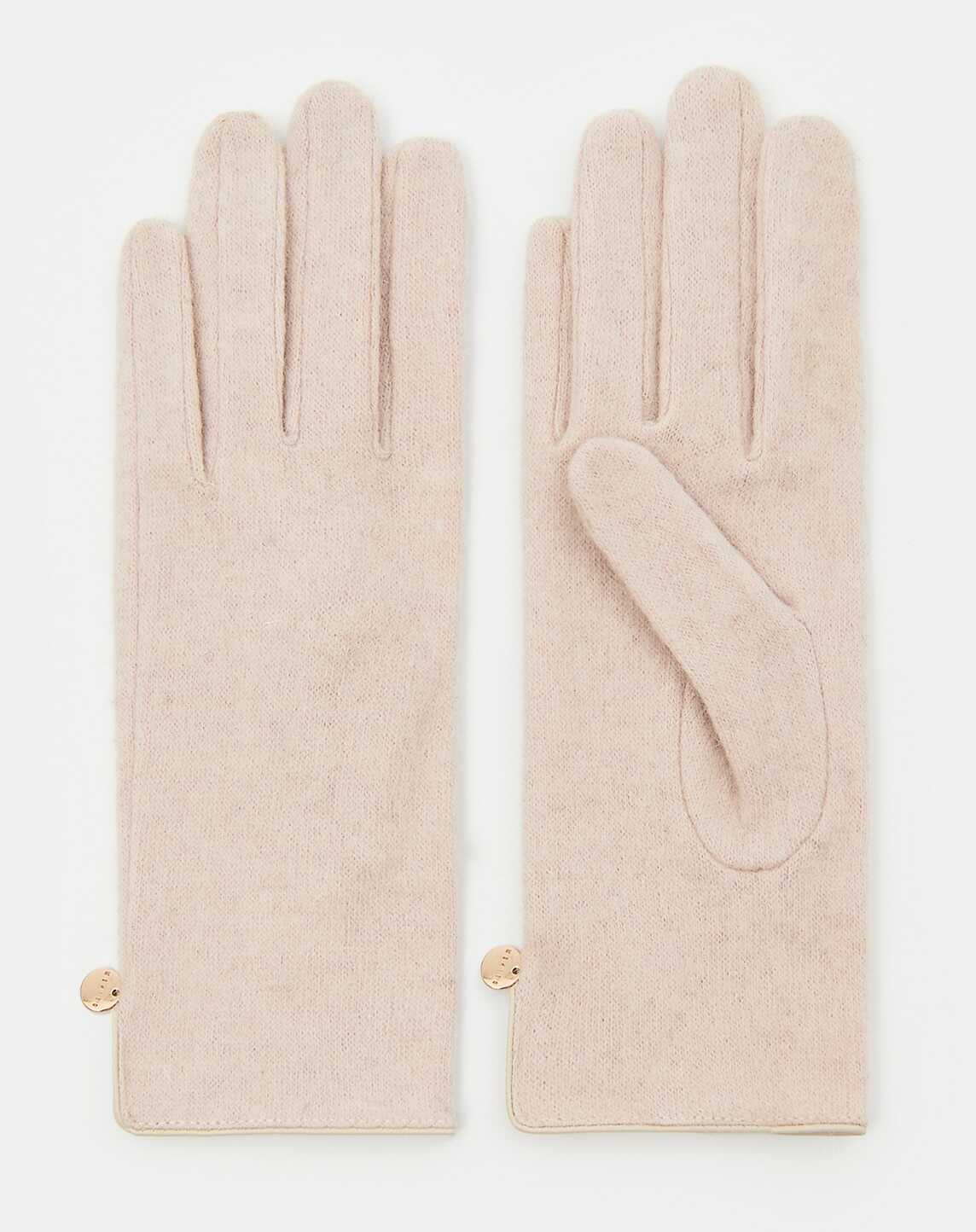 Mohito - Kremowe rękawiczki z wełną - Kremowy