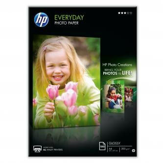 HP Q2510A Everyday Glossy Photo Paper, papier fotograficzny, błyszczący, biały, A4, 200 g/m2, 100 szt.