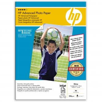 HP Q5456A Advanced Glossy Photo Paper, papier fotograficzny, błyszczący, biały, A4, 250 g/m2, 25 szt.