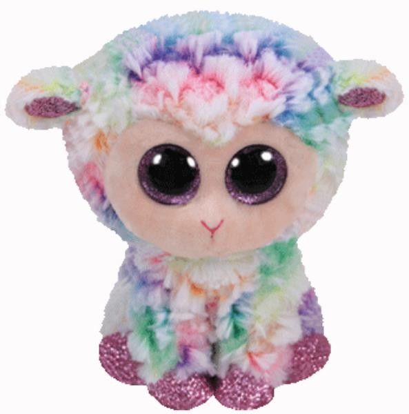 TY Pupilki Beanie Boos tęczowa owieczka Daffodil 15cm