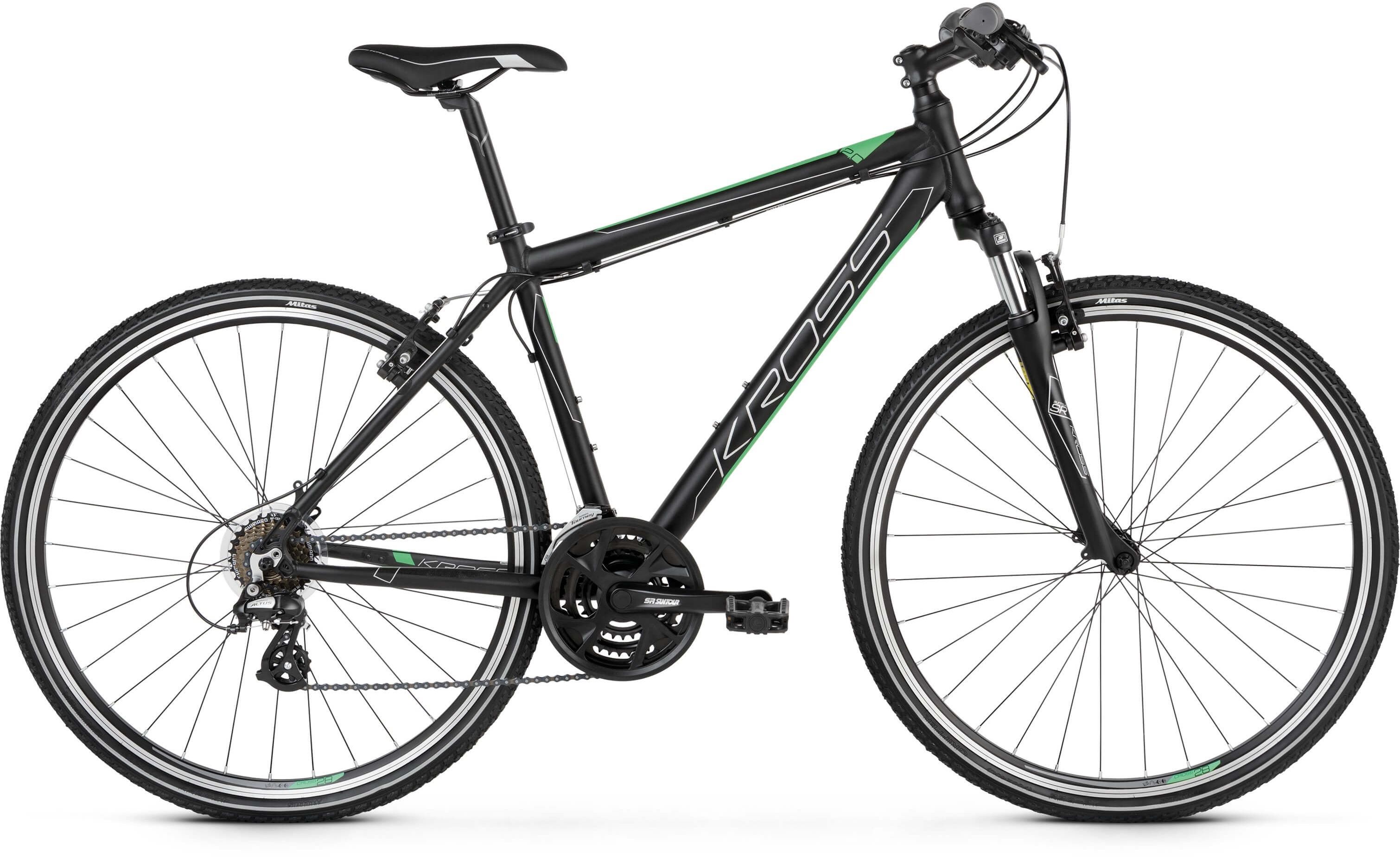 Rower Kross EVADO 2.0 czarno-zielony 28" 2021