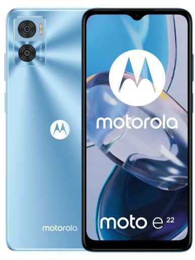 Motorola moto e22 4/64GB - 6,5" - 16 Mpix - niebieski - Kup na Raty - RRSO 0%