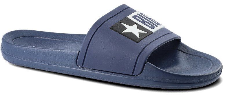 Big Star Granatowe Klapki Męskie Wodoodporne Buty