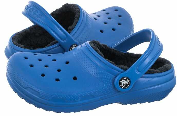 Klapki Crocs Classic Lined Clog K Blue Bolt 207010-4KZ (CR265-b)