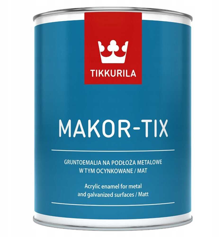 Gruntoemalia Makor-tix Tikkurila Grafitowy Mat 1L