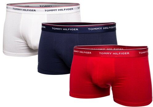 Bokserki Underwear Tommy Hilfiger 3-Pack WHITE/RED/NAVY