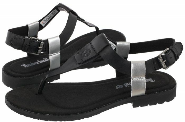 Sandały Timberland Chicago Riverside Thong Black Full Grain 0A23U4 015 (TI94-a)