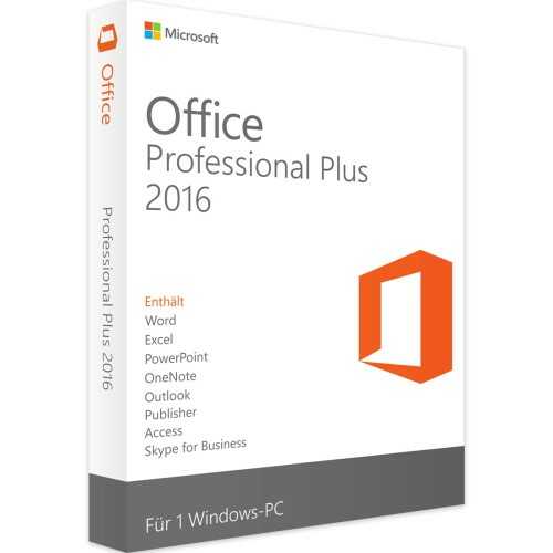Microsoft Office 2016 Professional Plus Klucz przypisany do konta aktywacja dożywotnia fakturą VAT 23%