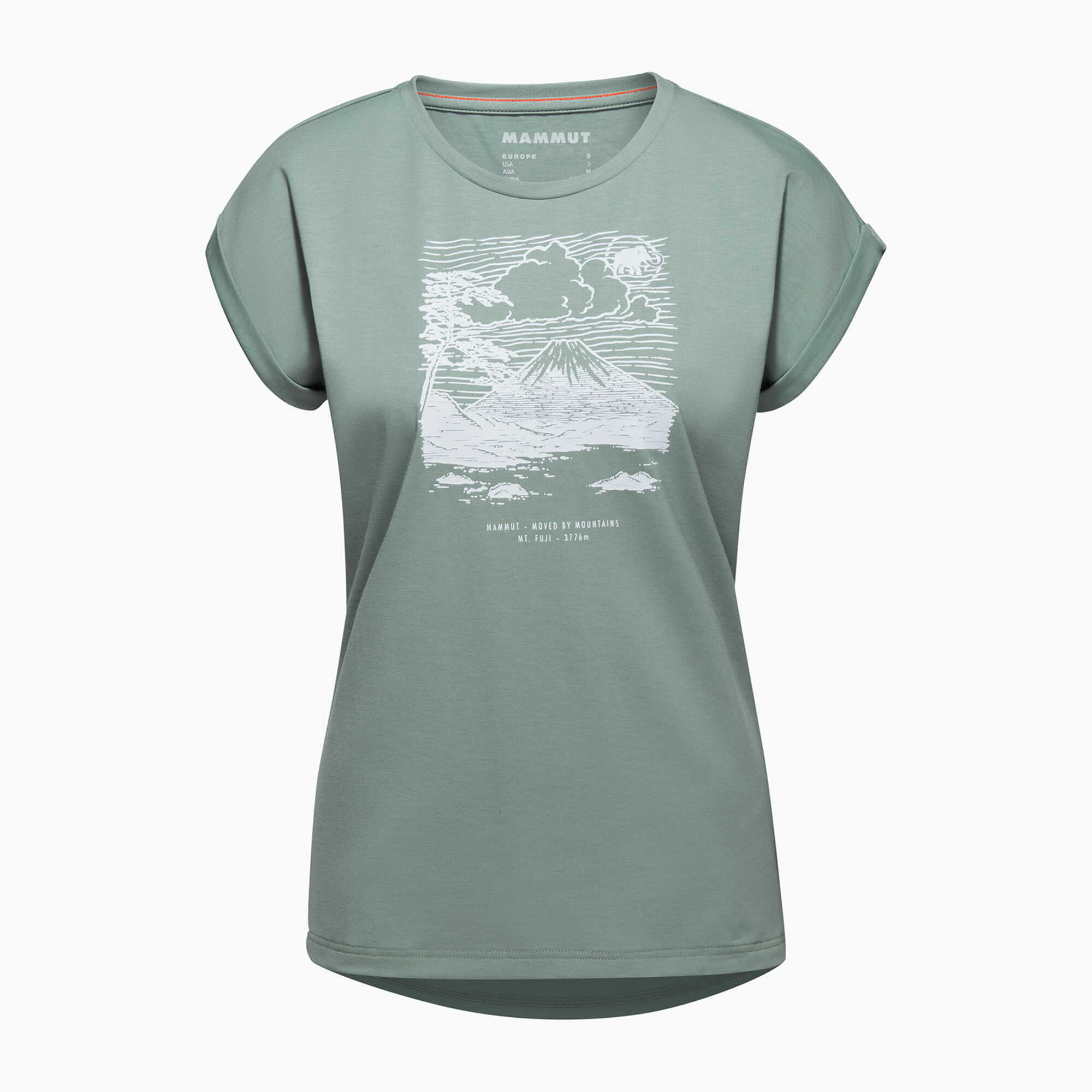 Koszulka trekkingowa damska Mammut Mountain Fujiyama zielona 1017-04112 WYSYŁKA W 24H 30 DNI NA ZWROT