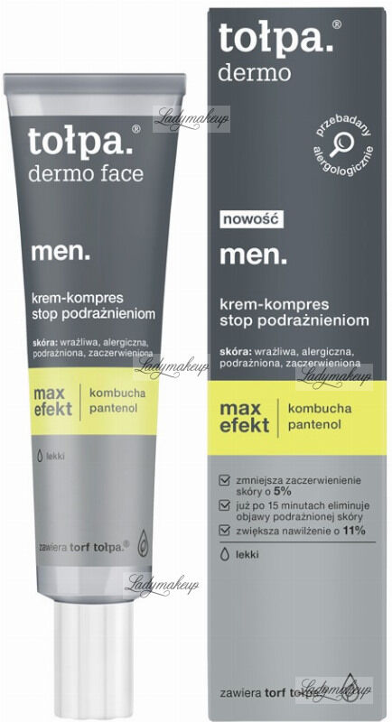 Tołpa - Dermo Men Max Efekt - Krem-kompres do twarzy przeciw podrażnieniom dla mężczyzn - 40 ml