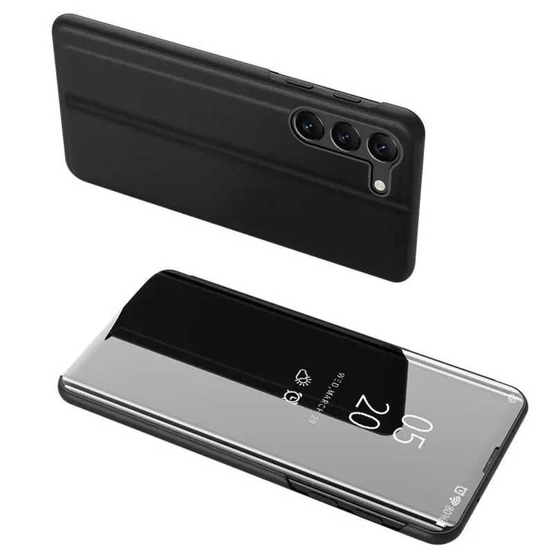 Etui Clear View Case do Samsung Galaxy S23+ Plus pokrowiec z klapką czarne