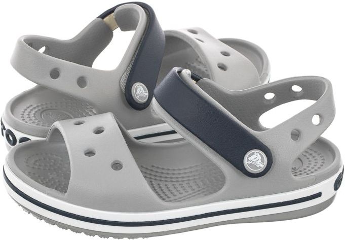 Sandałki Crocs Crocband Sandal Kids Light Grey/Navy 12856-01U (CR39-t)