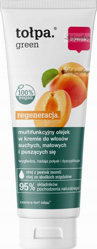Tołpa - Green - Regeneracja - Multifunkcyjny olejek w kremie do włosów suchych, matowych i puszących się - 125 ml