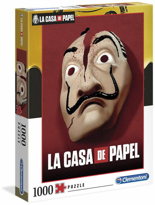 Clementoni Puzzle 1000 La Casa de Papel - Dom z papieru - Maska