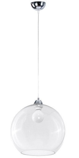 Nowoczesna lampa wisząca KEN 150 transparentny śr. 30cm