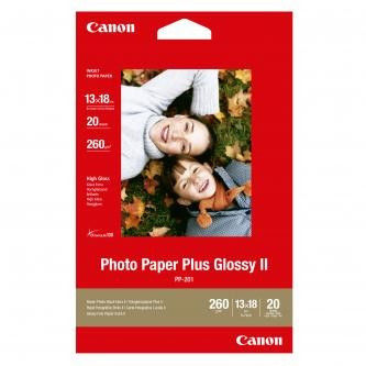 Canon PP-201 Photo Paper Plus Glossy, papier fotograficzny, błyszczący, biały, 13x18cm, 5x7", 275 g/m2, 20 szt.