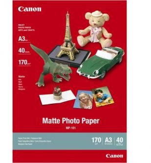 Canon MP-101 matowye Photo Paper, papier fotograficzny, matowy, biały, A3, 170 g/m2, 40 szt., drukowanie atramentowe