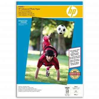 HP Q8697A Advanced Glossy Photo Paper, papier fotograficzny, błyszczący, biały, A3, 250 g/m2, 20 szt.