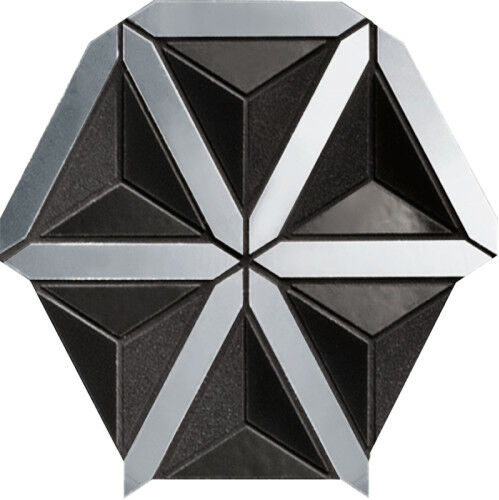 Tubądzin Zień TIMELESS LUCID BLACK MOZAIKA ŚCIENNA 20,5X18,6