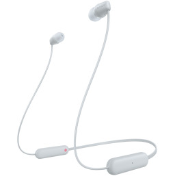 Sony - Douszne słuchawki bezprzewodowe WI-C100 białe