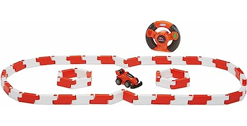 Little Tikes YouDrive Flex Tracks  samochód wyścigowy  łatwa kierownica RC  odpowiedni dla dzieci w wieku od 3 lat  zawiera 50 sztuk torów do nieskończonych kombinacji