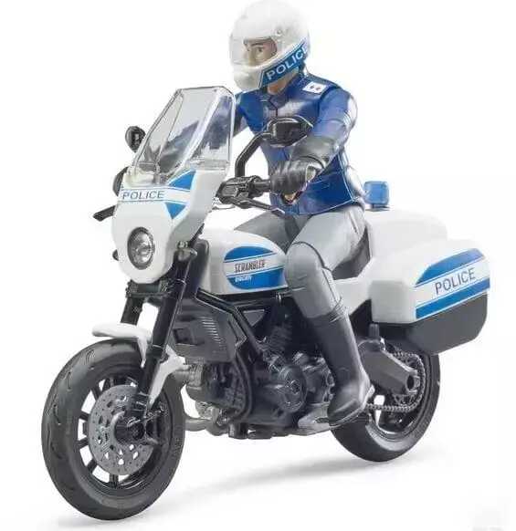 Policjant na motocyklu Scrambler Ducati - Bruder