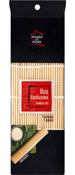 Mata bambusowa do sushi 24 x 24cm - House of Asia