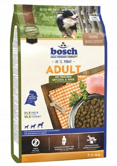 BOSCH - Karma dla psa Adult G&H drób i proso 3kg