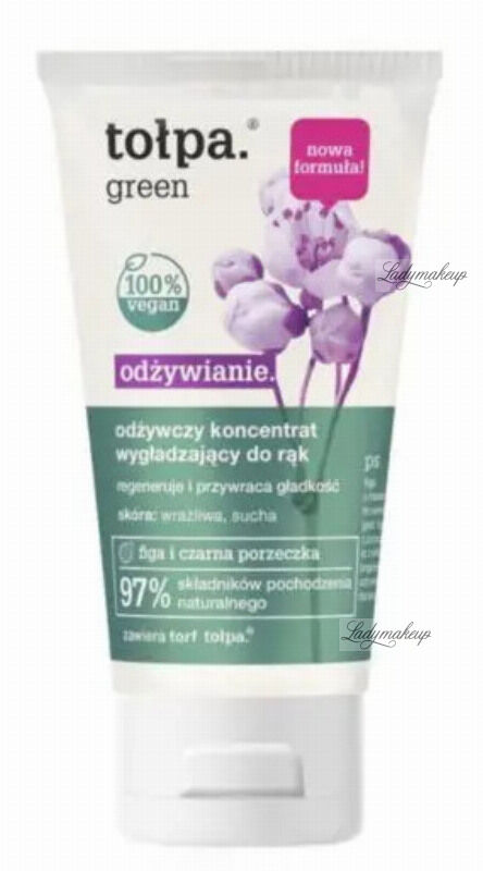 Tołpa - Green - Odżywczy koncentrat wygładzający do rąk - Figa i czarna porzeczka - 75 ml
