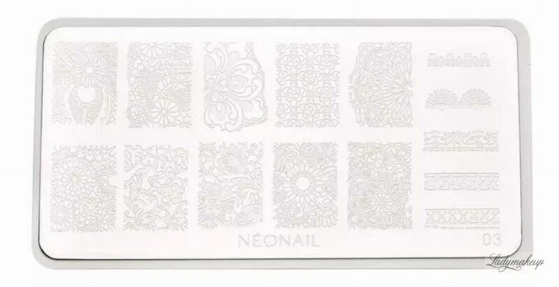 NeoNail - Plate for Stamping - Blaszka do stempli - 03