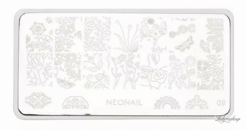 NeoNail - Plate for Stamping - Blaszka do stempli - 09