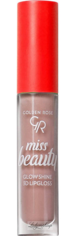 Golden Rose - Miss Beauty - Glow Shine 3D Lipgloss - Błyszczyk do ust - 4,5 ml - 01 Nude Chic
