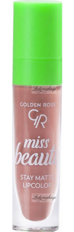Golden Rose - Miss Beauty - Stay Matte Lipcolor - Płynna pomadka do ust - 5,5 ml - 02 Warm Kiss