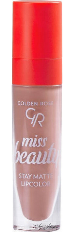 Golden Rose - Miss Beauty - Stay Matte Lipcolor - Płynna pomadka do ust - 5,5 ml - 01 Blush Nude