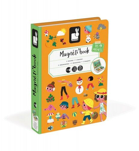 Magnetyczna układanka 4 pory roku Magnetibook Janod