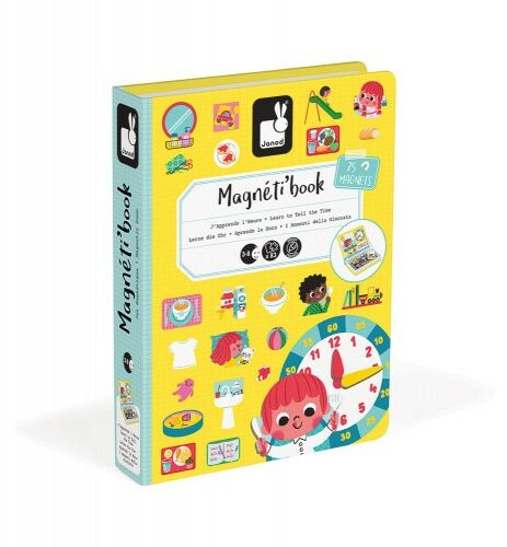 Magnetyczna układanka Uczę się zegarka Magnetibook Janod
