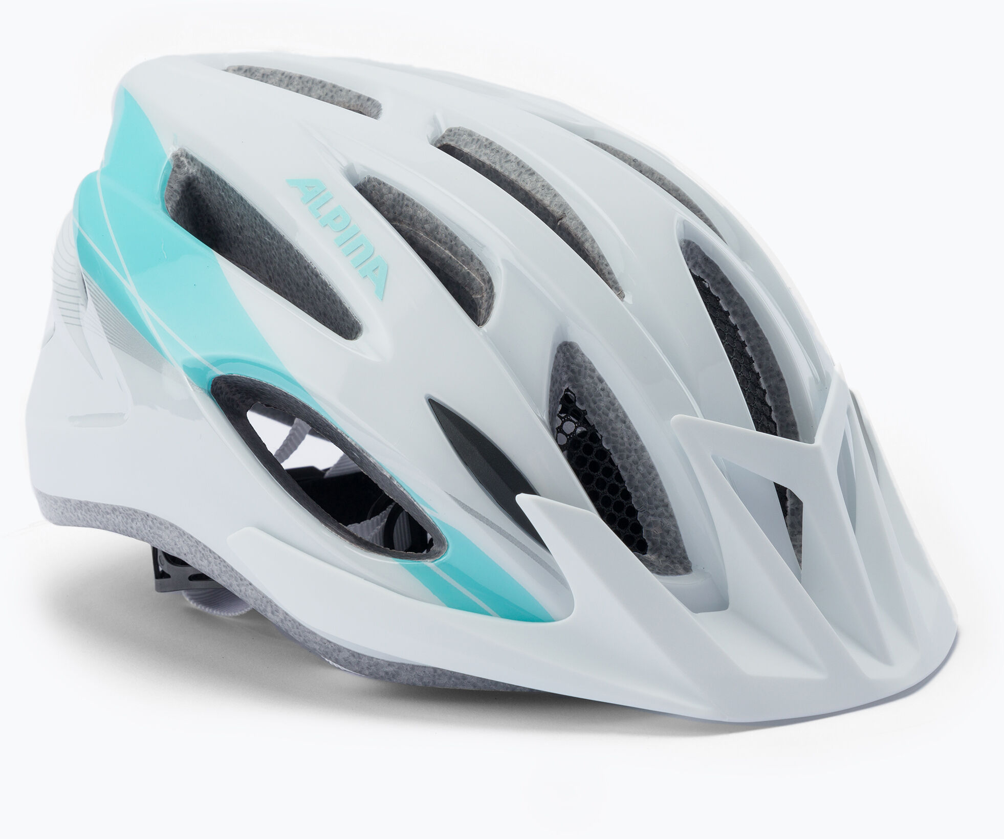 Kask rowerowy Alpina MTB 17 white/light blue WYSYŁKA W 24H 30 DNI NA ZWROT