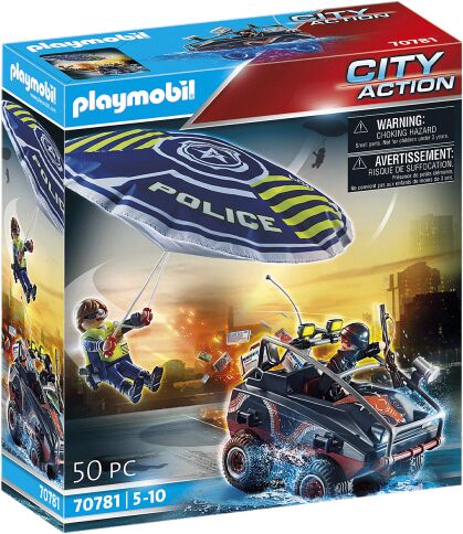 Playmobil Policyjny spadochron pościg