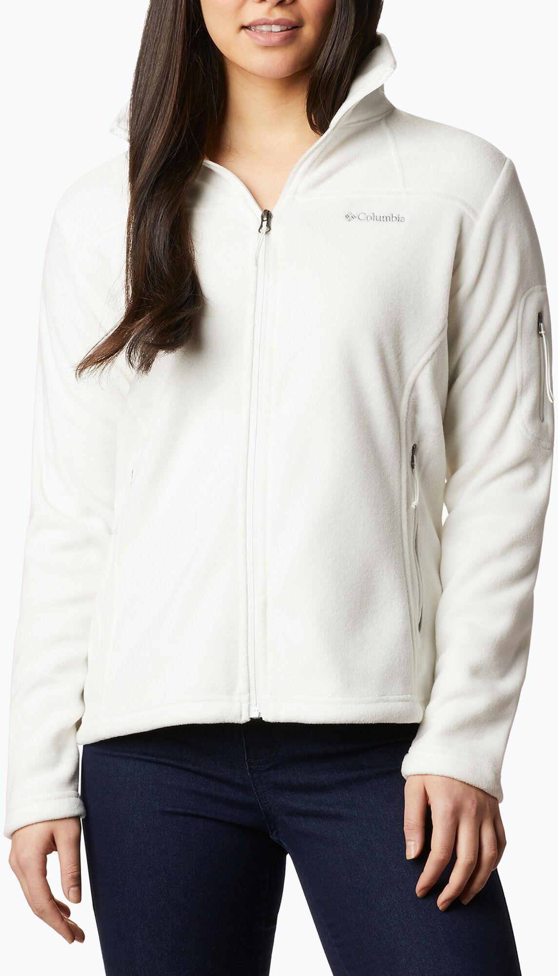 Bluza polarowa damska Columbia Fast Trek II biała 1465351 WYSYŁKA W 24H 30 DNI NA ZWROT