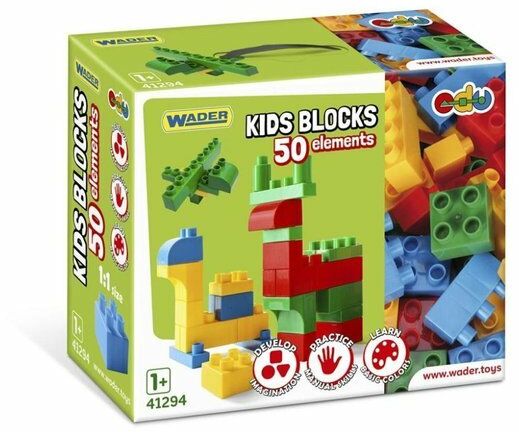 Klocki Kids Blocks 50 elementów - WADER