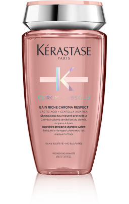 Szampon wzbogacony odżywczo-ochronny do włosów koloryzowanych średnich lub grubych 250ml Kérastase Chroma Absolu Bain Riche Respect