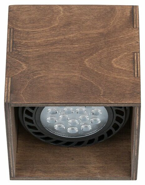 Dale downlight brązowy drewniany 7612 Nowodvorski