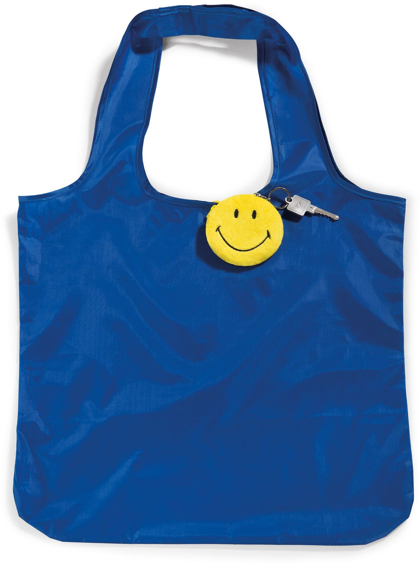 Nici 41533 Smiley składana torba na zakupy z zawieszką, dżinsy, 8 cm