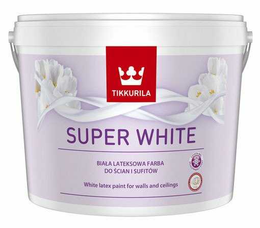 Farba lateksowa Super White Tikkurila 10 L