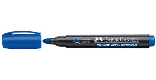 Marker Permanentny 52 NIEBIESKI końcówka okrągła FABER-CASTELL