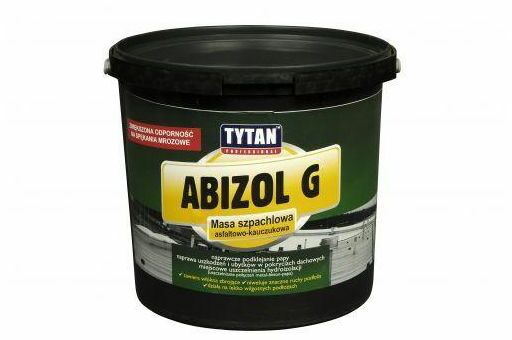 Masa szpachlowa asfaltowo-kauczukowa Abizol G 5 kg Tytan Professional