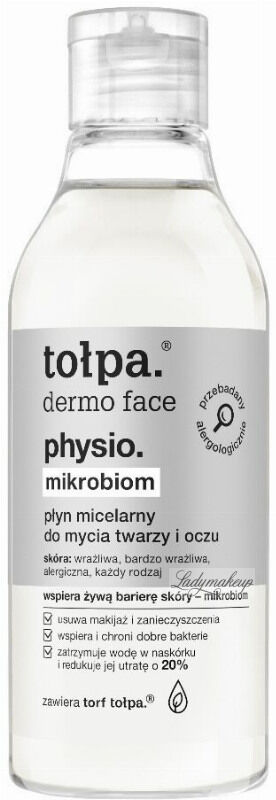Tołpa - Dermo Face Physio Mikrobiom - Płyn micelarny do mycia twarzy i oczu - 200 ml
